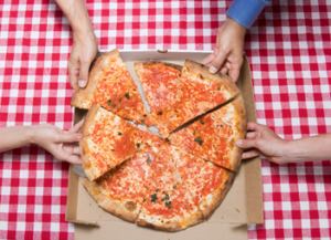 family-sharing-a-pizza